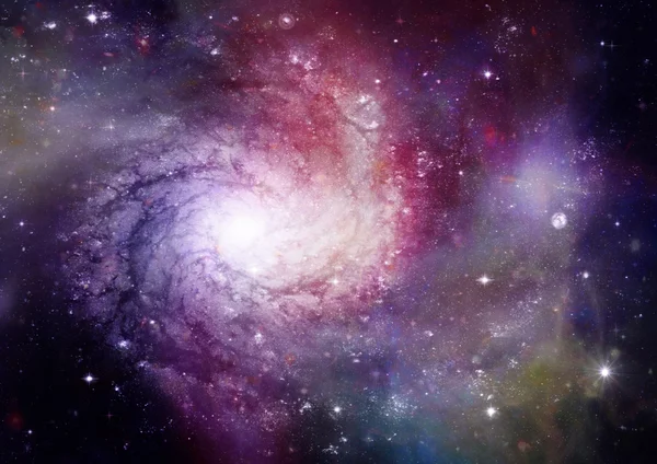遥远的螺旋星系 — 图库照片