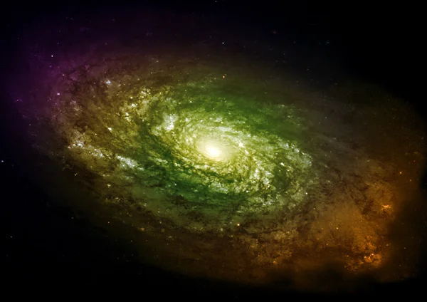 Ver weg spiraalvormig sterrenstelsel — Stockfoto
