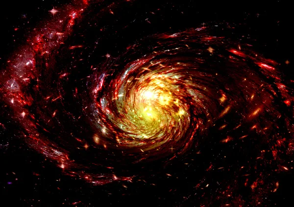 Being shone spiral gas nebula — Stock Photo, Image