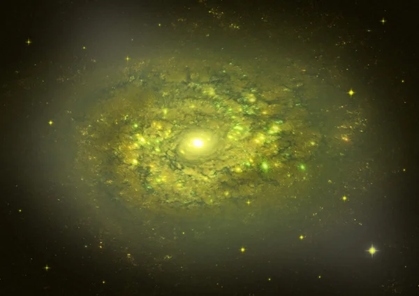 Far away spiral galaxy — Stock Photo, Image