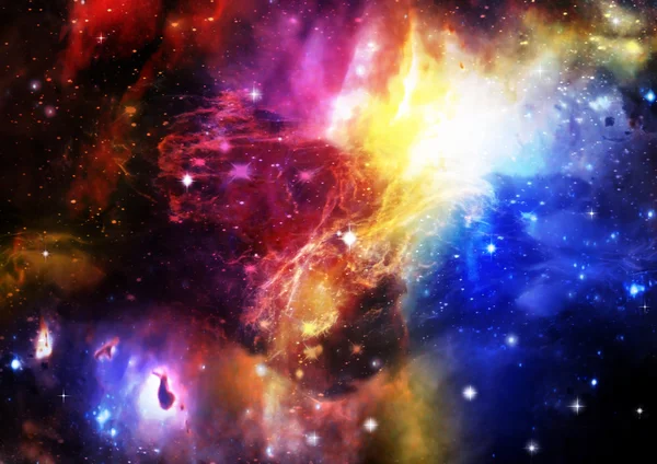 Космические звезды и туманности — стоковое фото