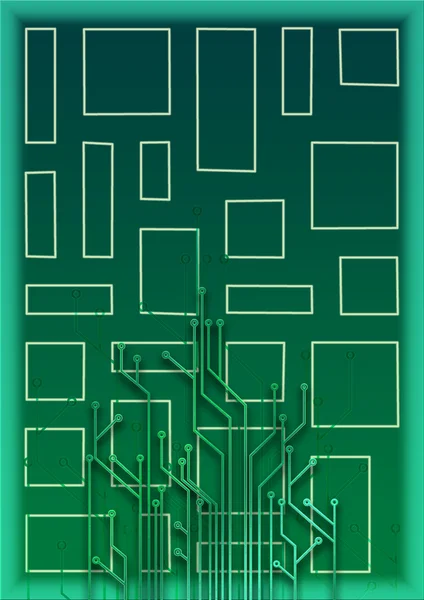 Абстрактный набор проводников для печати — стоковое фото