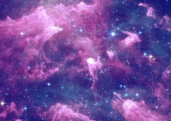 Étoiles spatiales et nébuleuse — Photo