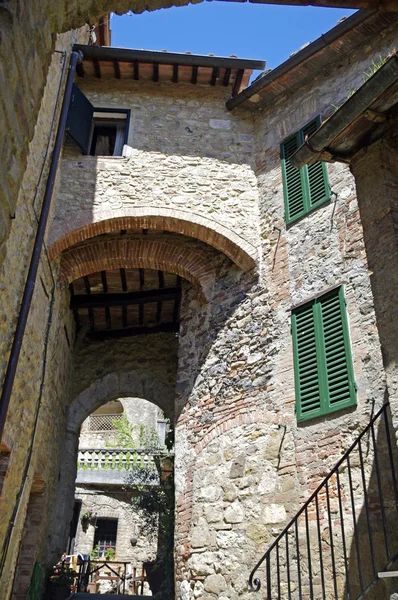 Toscaanse, oude dorp — Stockfoto