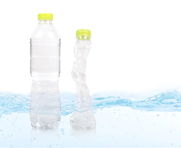 Еко-пластикові пляшки (Пластикова економія ) — стокове фото
