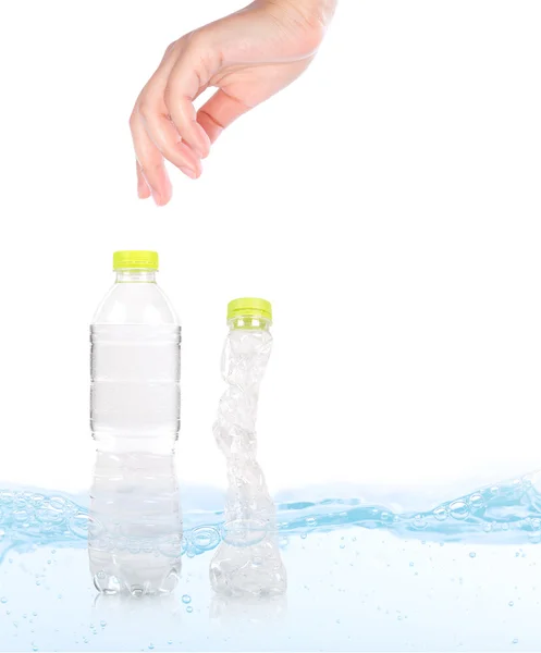 グリーン プラスチック ボトル (プラスチック保存) — ストック写真