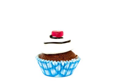 cupcake beyaz arkaplanda izole