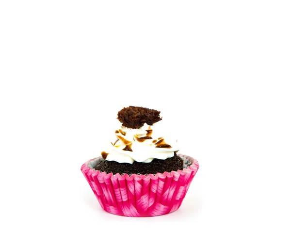 Cupcake aislado sobre fondo blanco — Foto de Stock