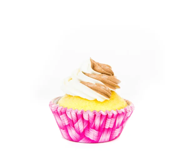 Cupcake isolado no fundo branco — Fotografia de Stock