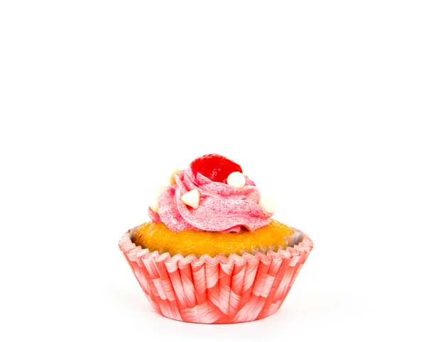 Cupcake isolado no fundo branco — Fotografia de Stock
