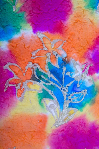 Aquarelas de cor no papel — Fotografia de Stock