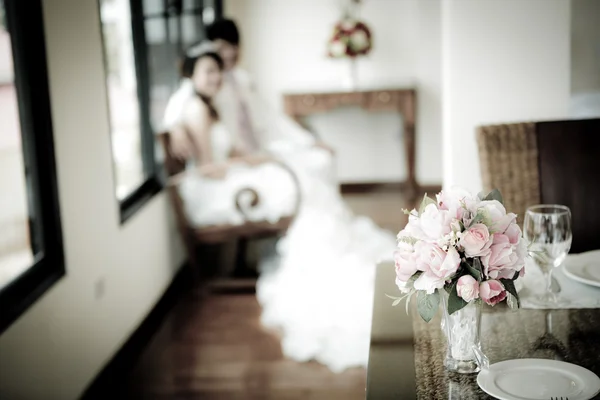 美しい花の結婚式の装飾 — ストック写真