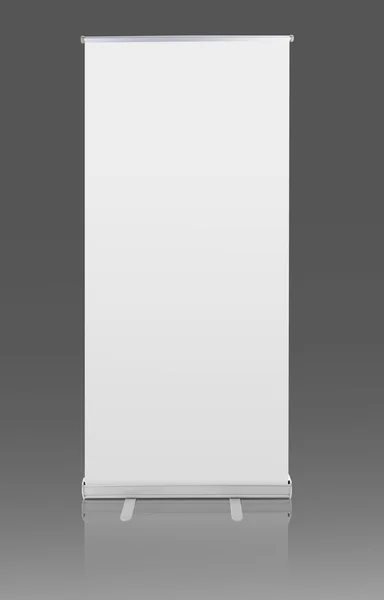 Exibição de banner de rolagem em branco — Fotografia de Stock