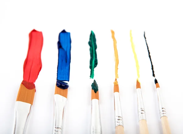 Paint brush and paint — Stock Photo, Image