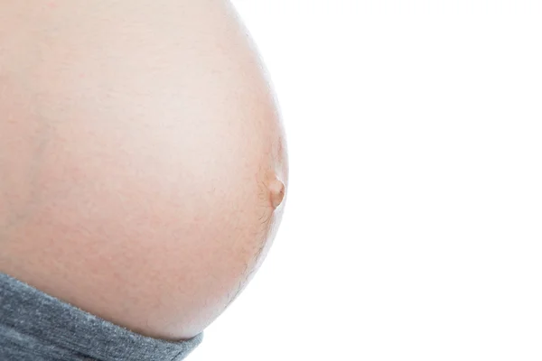 Pregnant woman with her belly — Stock Photo, Image