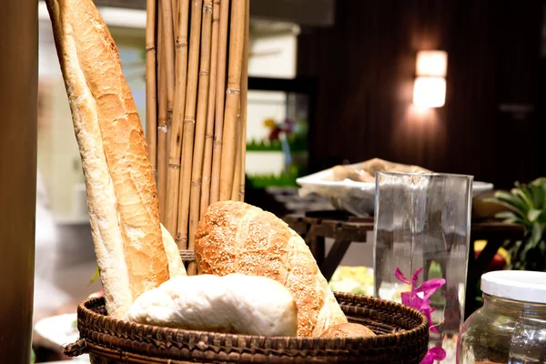 Comida fresca y saludable para pan natural — Foto de Stock