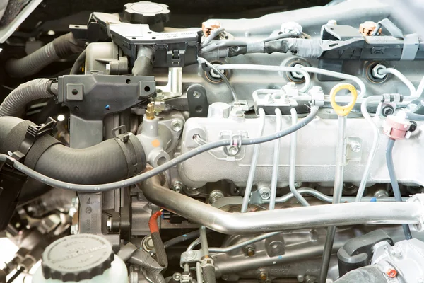 stock image Close up of car engine