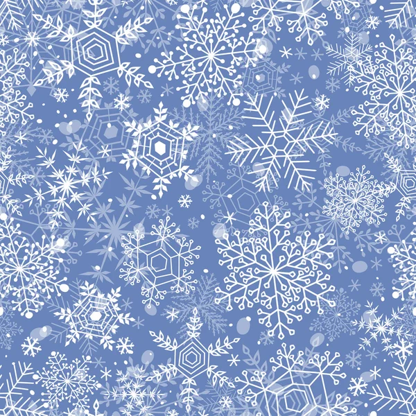 Snöflingor mönster — Stock vektor