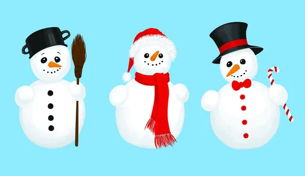 3 χιονάνθρωποι — Διανυσματικό Αρχείο