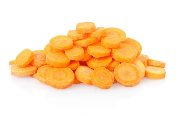 Sliced carrot heap — Stock Photo, Image