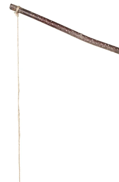 Stick and string on white — Stock Photo, Image