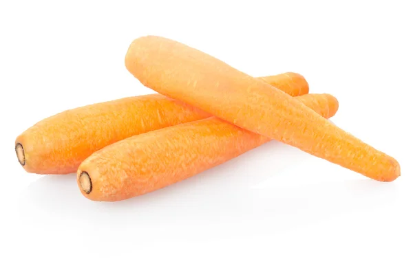 Zanahorias sobre blanco —  Fotos de Stock