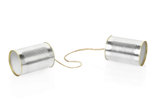 Kann auf weiß telefonieren — Stockfoto