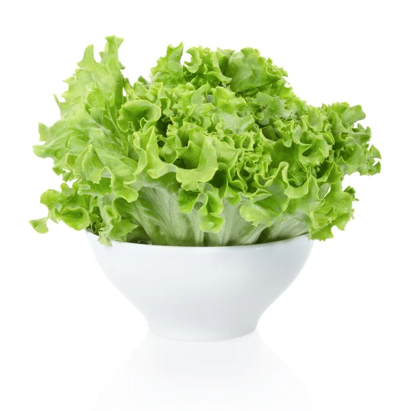 Salátás tál, fehér — Stock Fotó
