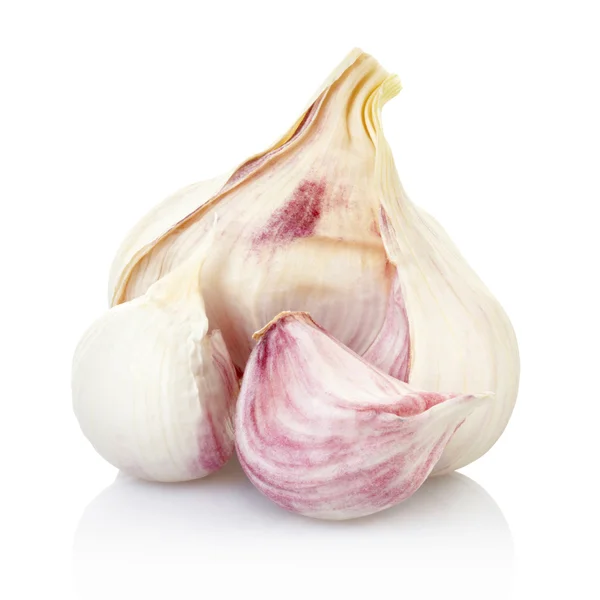 Fresh garlic and clove — Stock Photo, Image