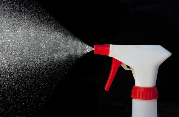 Spray Bottle in Action — Stock Photo, Image