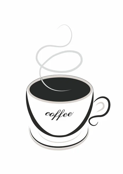 Line art Kaffee — Stockvektor