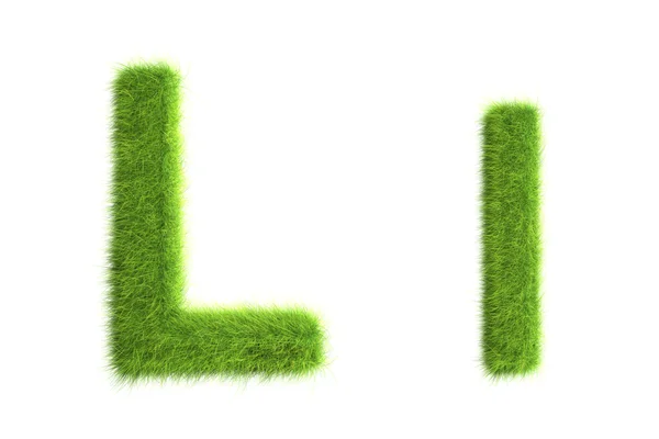 Lettere d'erba — Foto Stock