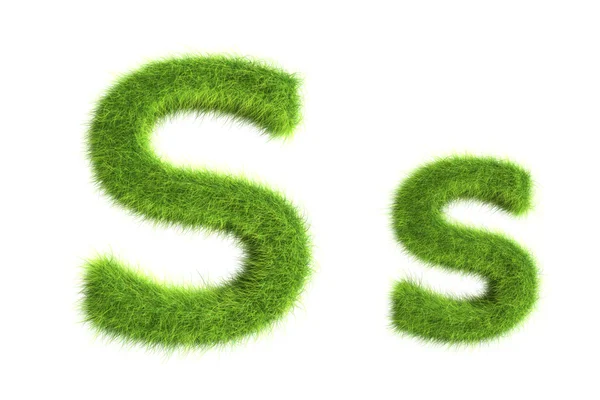Gräs bokstäver — Stockfoto