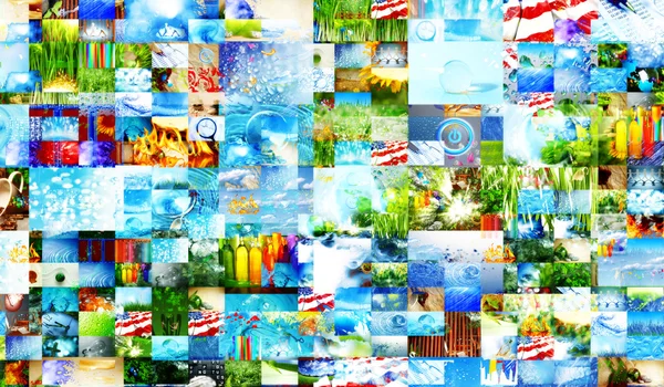 Abstract collage of images — Stock Photo, Image