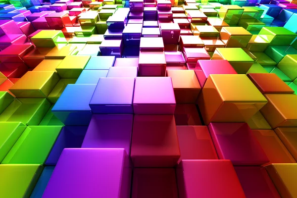 Барвисті кубів — стокове фото