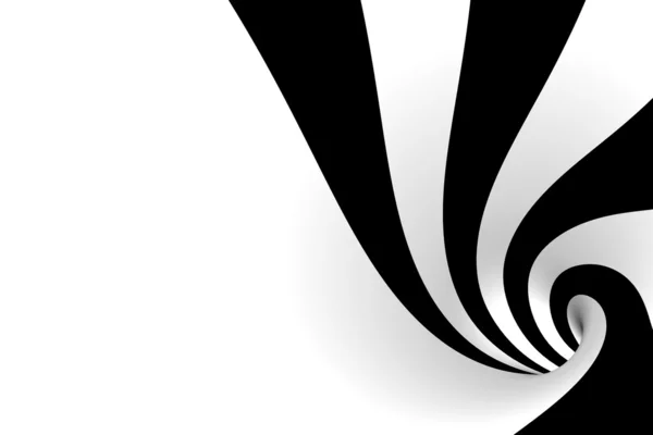 Black and white spiral — Stock Photo, Image
