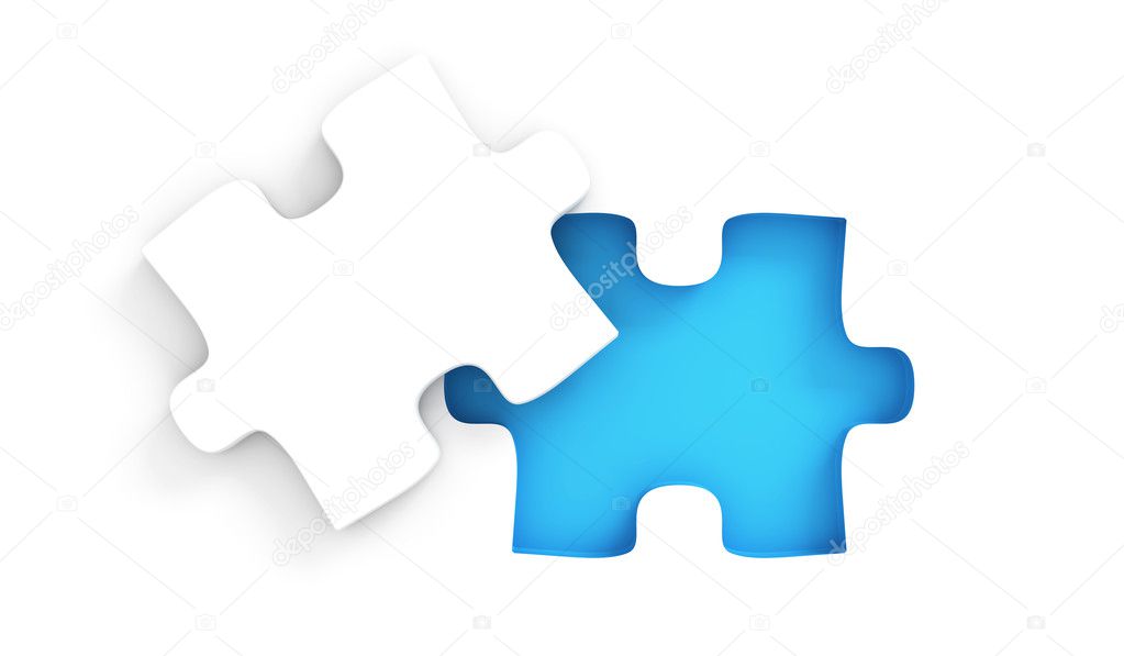 Puzzle with missing piece
