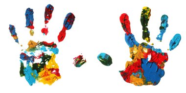 Hand prints clipart