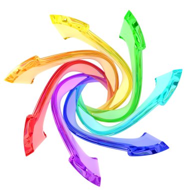 Colorful arrows clipart