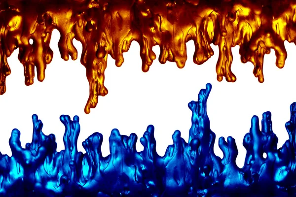 Wax drippings border — Stock Photo, Image