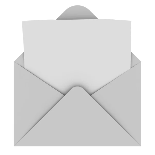 stock image Envelope with blank letter