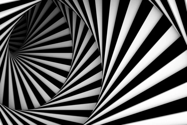 Fekete-fehér spirál — Stock Fotó