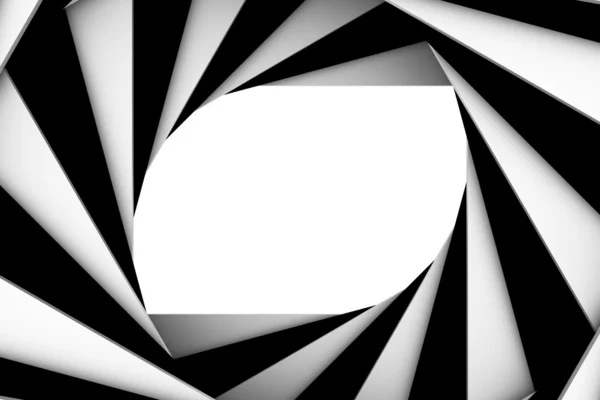 Чёрно-белая спираль — стоковое фото