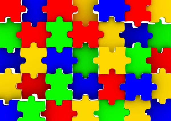 Kolorowe puzzle — Zdjęcie stockowe