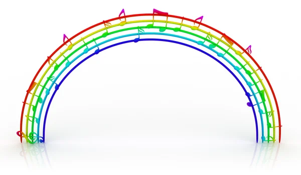 Arco íris da música — Fotografia de Stock