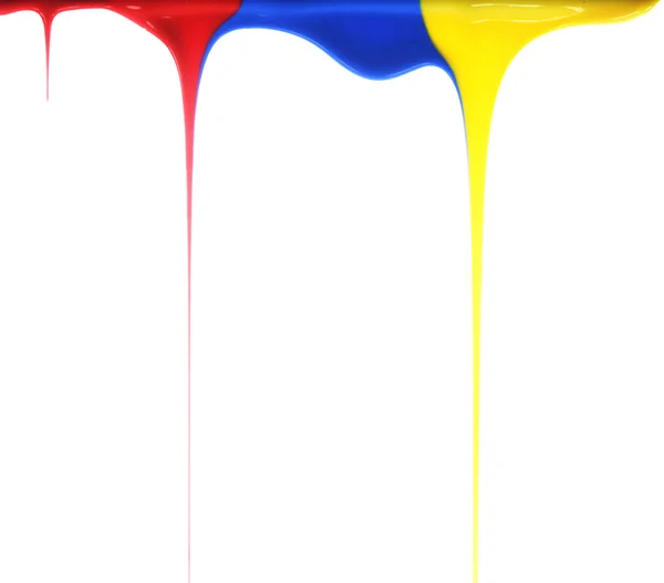Nalewanie kolorów podstawowych — Zdjęcie stockowe