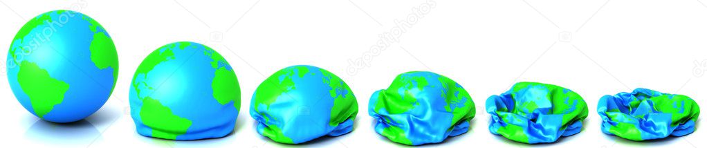 Earth deflating