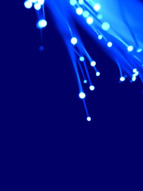 Blue fiber optics clipart