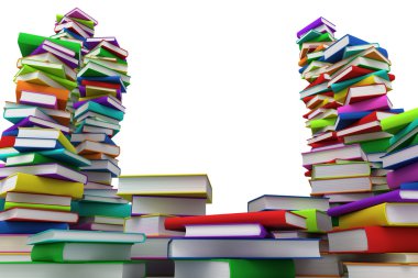 Stacks of books clipart