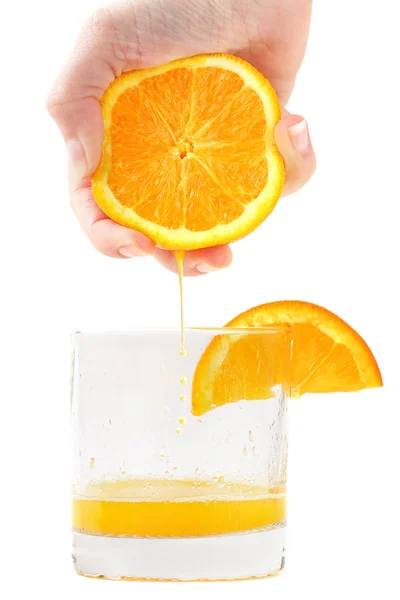 신선한 압착된 오렌지 주스 — 스톡 사진